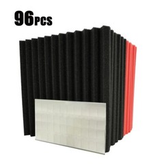 104PACK 12″X 2″X1″ Acoustic Foam Panel Wedge Studio Music Sound Absorption Proof