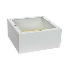Backbox-Surface for 8in Speaker Steel 11.5in Square 6inD White | Lowell CB86A