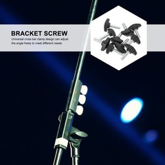 10 Pcs Clamp Screw for Mic Stand Microphone Parts Clip Screws Holder