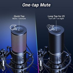 USB Gaming Microphone Set Dynamic PC Mic for Streaming Podcasting Compute Adjust