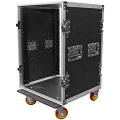 Heavy Duty 16 Space ATA Rack Case with 4 Inch Casters – 16U Server Case