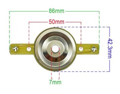 4 PCS DIAPHRAGM REPLACEMENT FOR PRV AUDIO RPTW350TI TW350TI BULLET SUPER TWEETER