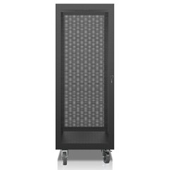 Sound Town 30U Steel Server Rack, w/ Mesh Doors, Locking Casters (STRK-M30UWD)