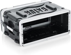 Gator Molded 4U Rack Case with Heavy Duty Latches; Shallow 14.25″ depth (GR-4S)