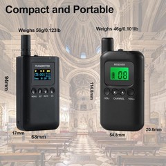 Wireless Tour Guide System,Long Range 200m/656ft,Upgraded Noise Reduction,Cla…
