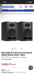 Kali Audio LP-6 V2 6.5-inch Powered Studio Monitor (Pair) – Black