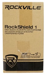 Rockville RockShield 1 Studio Microphone Isolation Shield w/Sound Dampening Foam