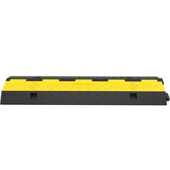VEVOR 5Pcs Cable Protector Ramp 2Channel Rubber Electrical Wire Cover Speed Bump