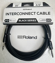 New! Roland Black Series Interconnect Cable, 1/4-Inch 1 Count – 15 Feet