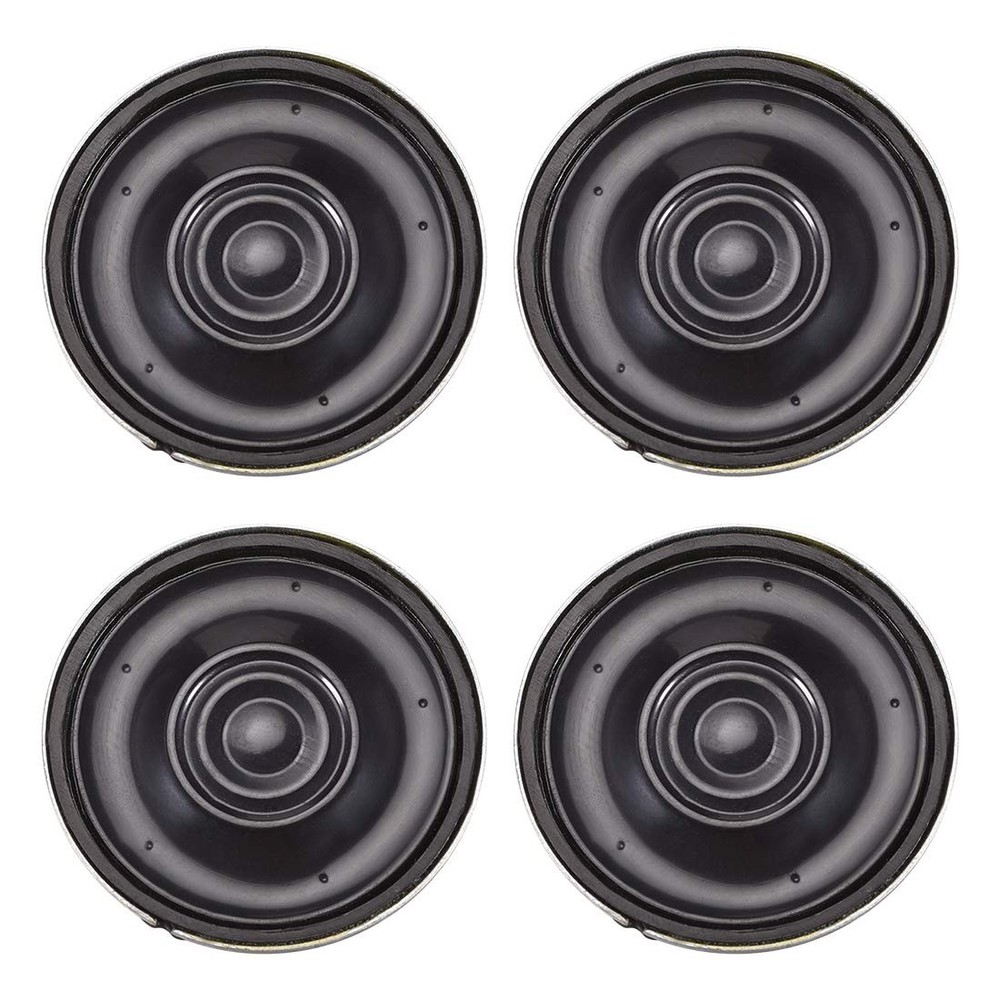 uxcell 0.5W 16 Ohm Micro Internal Speaker Magnet Loudspeaker 28mm Dia 4pcs