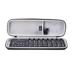 LTGEM Case Compatible with KORG 13.5″ L X 4.3″ W X 1.5″ H, 1.Black+Grey