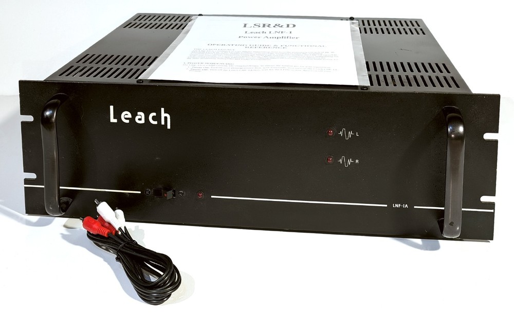 🔥【PRO SERVICED】RARE LSR&D Leach LNF-1A 200W Power Amp! ~FULL RE-CAP+💥GUARANTY