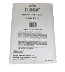 Hosa OPT-130, 29.7ft (9m) Fiber Optic Cable – New, Free Shipping