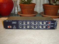 Ashly SC-77, Blue Version Stereo 3 Way Electronic Crossover, Vintage Rack, As Is