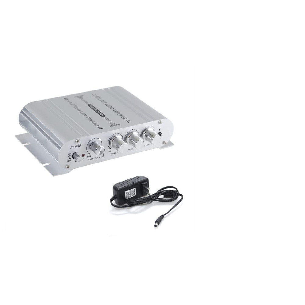 NP Sundeer 2.1 Channel Mini Amplifier 20W20W40W Hi-Fi Power Amplifier 12V 2A