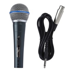 Dynamic 140dB SPL 6.5mm Jack KTV Microphone 2.5mv/pa High Sensitivity Clear