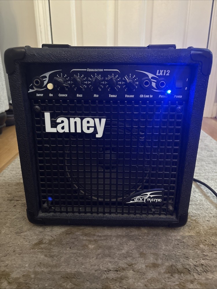 Laney LX12 Amp with Two Aux Cords and Working Tested Great Condition Used
