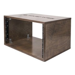 Sound Town DIY 6U Studio Rack w/ Baltic Birch Plywood Weathered Brown (SDRK-Y6B)