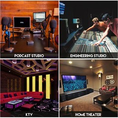 Thick 12PCS Acoustic Foam Soundproof Panels Wall Tiles Brick Noise Proof Studio