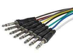 Monoprice 8-Channel 1/4-Inch TRS Male to 20ft, Multicolor