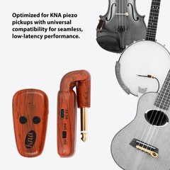 Wireless UHF Guitar Pickup System Low Latency 50m Range USB C Charge