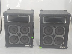 TOA RS-20 PA speakers 400 watts – Stage Monitor Speakers..One of the 8 is damage
