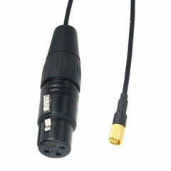 XLR 3pin Female to microdot male cable for Microphone Audio Transmitter Receiver