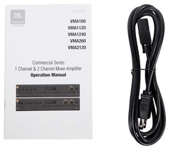 JBL VMA1240 Commercial/Restaurant 240W 70v Amplifier+(4) Indoor/Outdoor Speakers