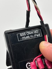 600 ohm I/O -25dB H-Pad 3″x2″ Black Balanced Attenuator Homebrew GUARANTEED