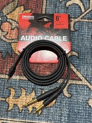 D’Addario Custom Series 1/8” to Dual 1/4” Audio Cables – PW-MPTS-06