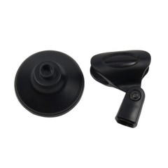 Pair Flexible Adjustable Microphone Stands Clamp Clip Holder Base Mount Stands