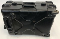 19″ Black Hardshell Plastic Rolling Music Microphone Mixer Audio Roadie Case Box