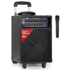 Wireless Portable PA Speaker System – 400W Bluetooth 8″ – 400w, Black