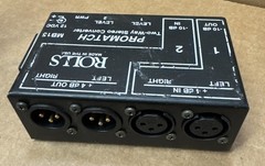 Rolls Promatch black Two-Way Stereo Converter MB15 Audio Interface RCA to XLR