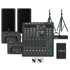 Mackie ProFX10GO Battery Mixer WThrash212 GO Speakers,Extra Battery,Accessories