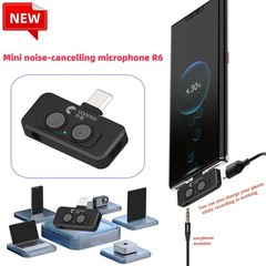 Wireless Microphone Cell Phone USB-C for Android/Apple/iPhone/iPad Audio Video