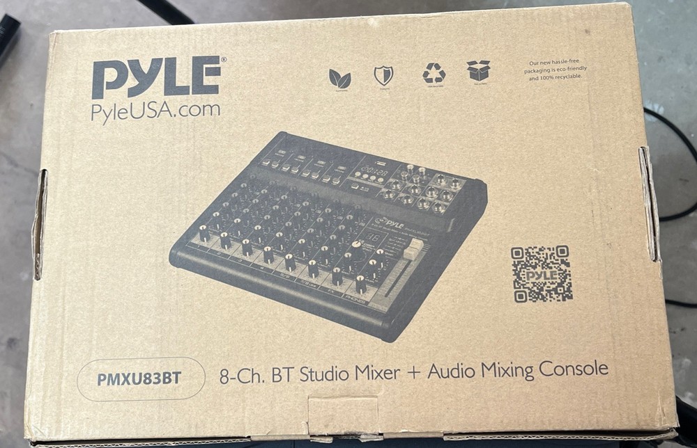 8-Channel Bluetooth Studio Mixer -Pyle PMXU83BT