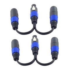 Speakon Splitter Cable 1 Female 2 Male Speaker Break Out Cable， Speak-On Cable 2