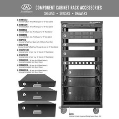 RKVENTED2U 2U Vented Rack Mount Panel 19 Inch Equipment Server 3.75×19 2 Pcs