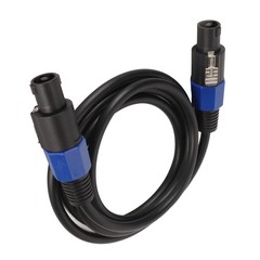 Male to Male Speaker Connection Cables|2 X 2.5|Lock StageSpeaker|3 Ft|2 Pk|LVLND