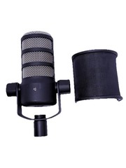 Rode PodMic Dynamic Podcasting DJ Microphone + Three Layer Pop Filter Excellent