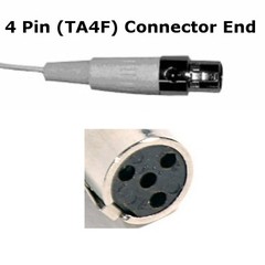 Tan Earset Mic Mini XLR 4 pin TA4F For Shure Bodypack Wireless System BLX SLX