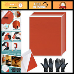 5Pcs Fire Barrier Pads 7″x7″ Acoustic Putty for Soundproofing & Firestop, Gloves