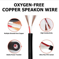 Pack of 1 Speakon to XLR Female Cable – 10Ft. Speak-ON Male to 3 Pole XLR Jac…