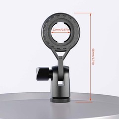 Adjustable Microphone Stand Clip Holder Clamp Mount Computer Standard Thread