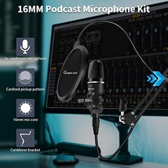 Podcast Equipment Bundle for 2 DJ Mixer Condenser Mic