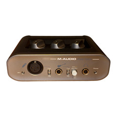 M-Audio Fast Track USB Audio Interface Podcast Guitar Vocals Recording Tested