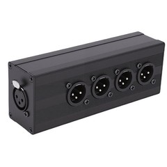 XLR 3 Pin Splitter Box With Robust Construction For PA System Easy To Use