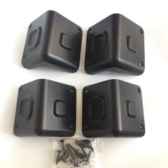 4 Black Plastic Speaker Box Corners For 15″ to 18″ Cabinets W/Screws 85x85x100mm