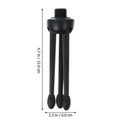 1 Set 2Pcs Microphone Tripods Practical Mic Table Stands (Black)